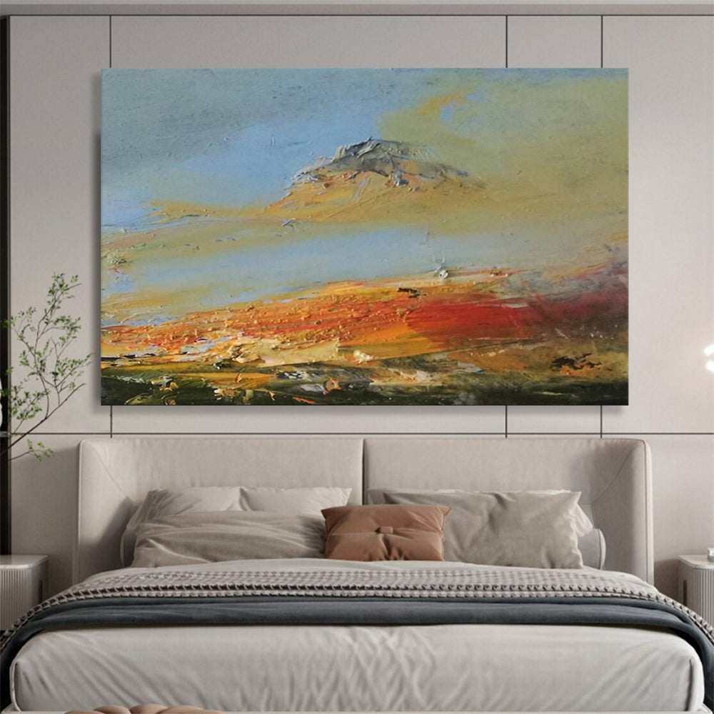 mountain sunset abstract painting design 7
